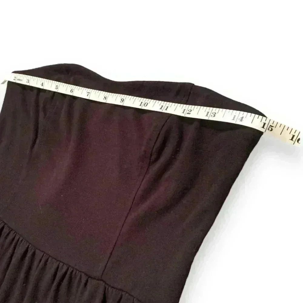 Women's Juniors' Xhilaration Black Strapless High-low Dress - Picture 10 of 11